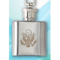 1 Oz. Stainless Steel Flask w/ Key Ring